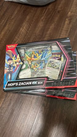 Pokémon Hop's Zacian EX Box Promo Booster Box English TCG Box Zacian Hop Dubwool