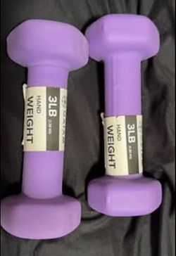 GAIAM Lavender 3LB Hand Weights