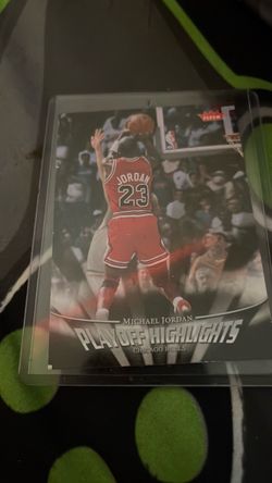 Michael Jordan playoffs highlights card