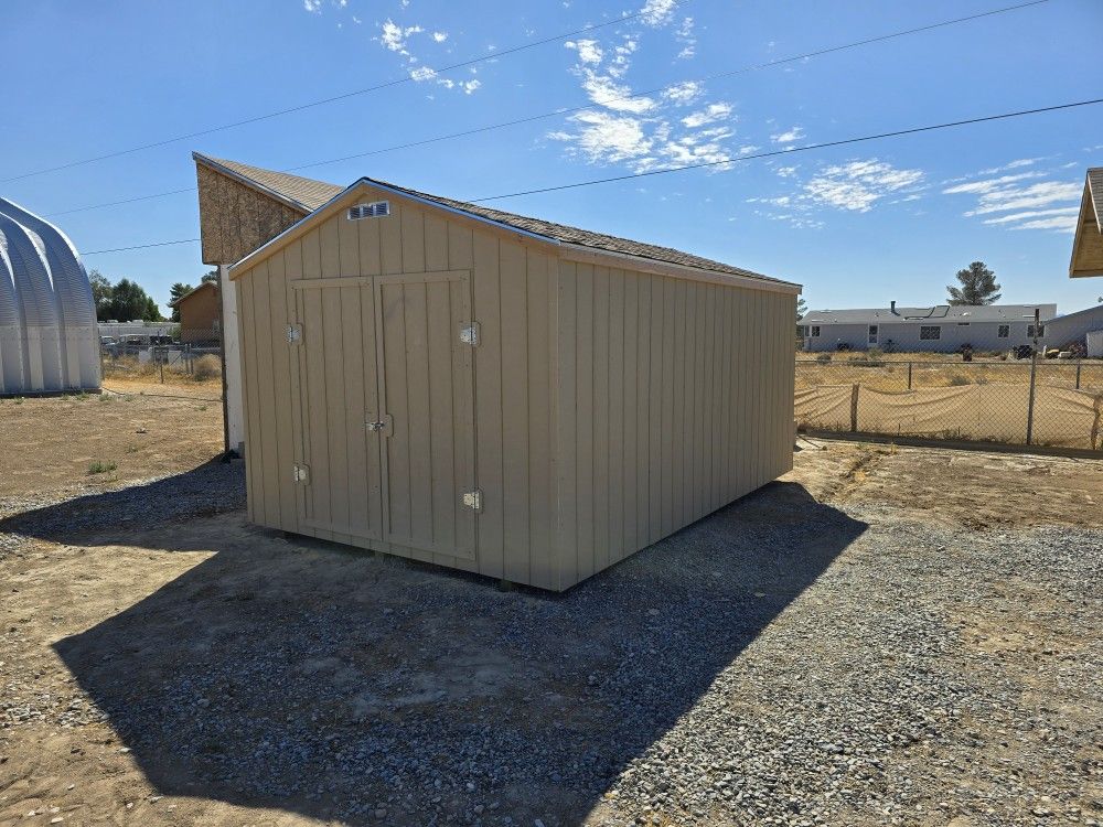 10x16 Storage Sheds With 7ft Side Walls And Double Doors $3195 (Installed On Site)