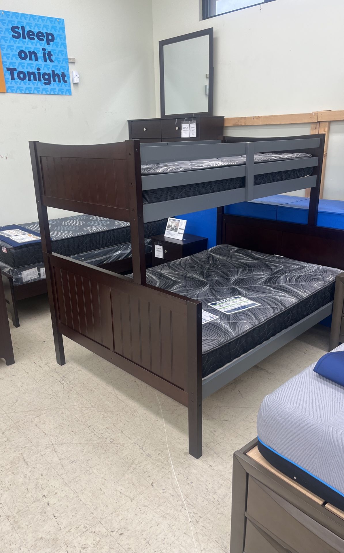 Twin over full bunk bed