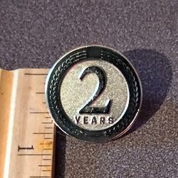 Two 2 Year Anniversary Vintage Collectible Lapel Pin A-2