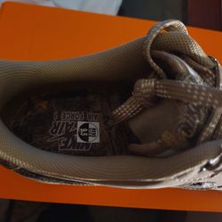 Nike Air Force 1 Low Brown Plaid Mens 9.5