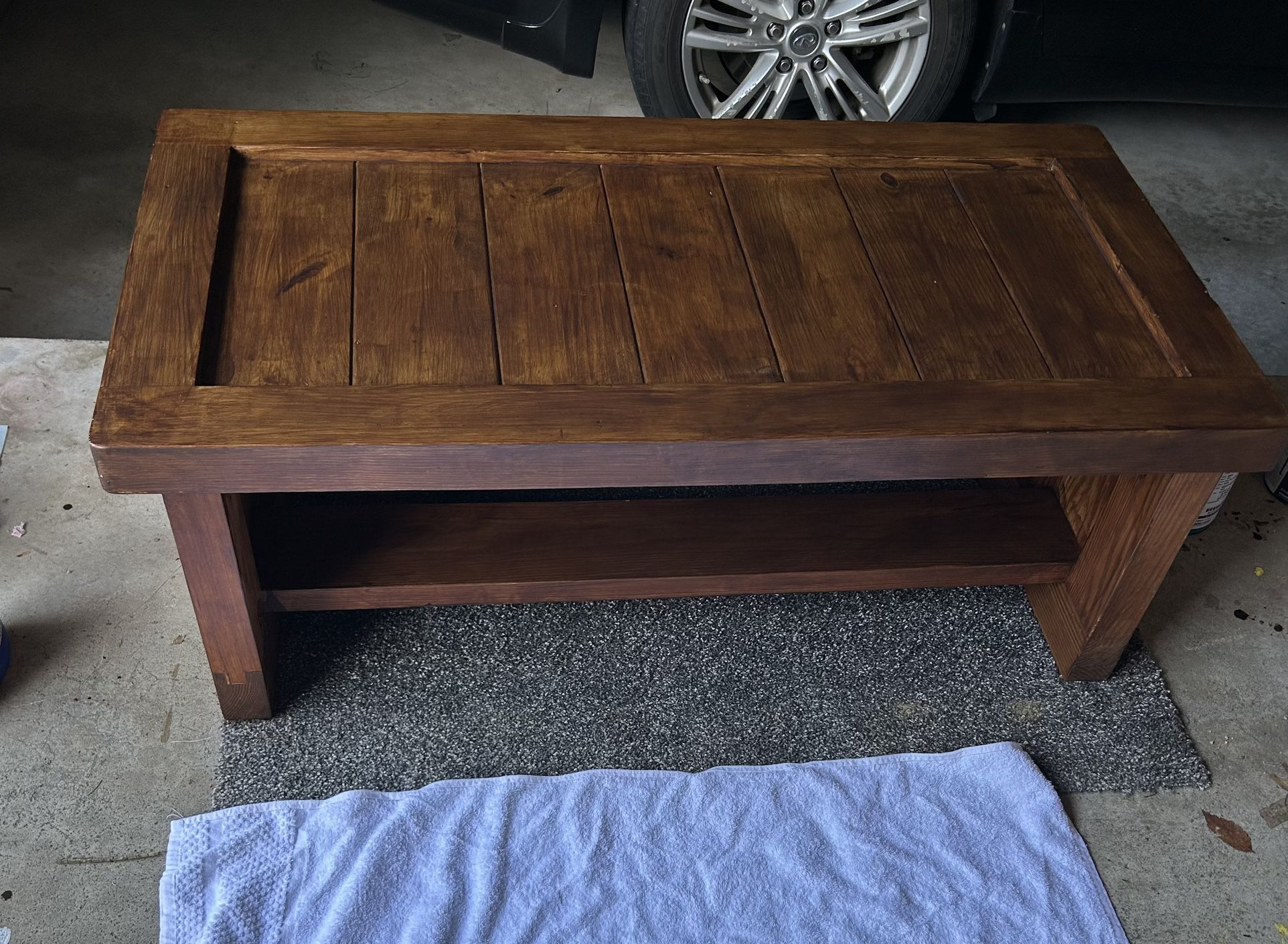 Golden oak Coffee table