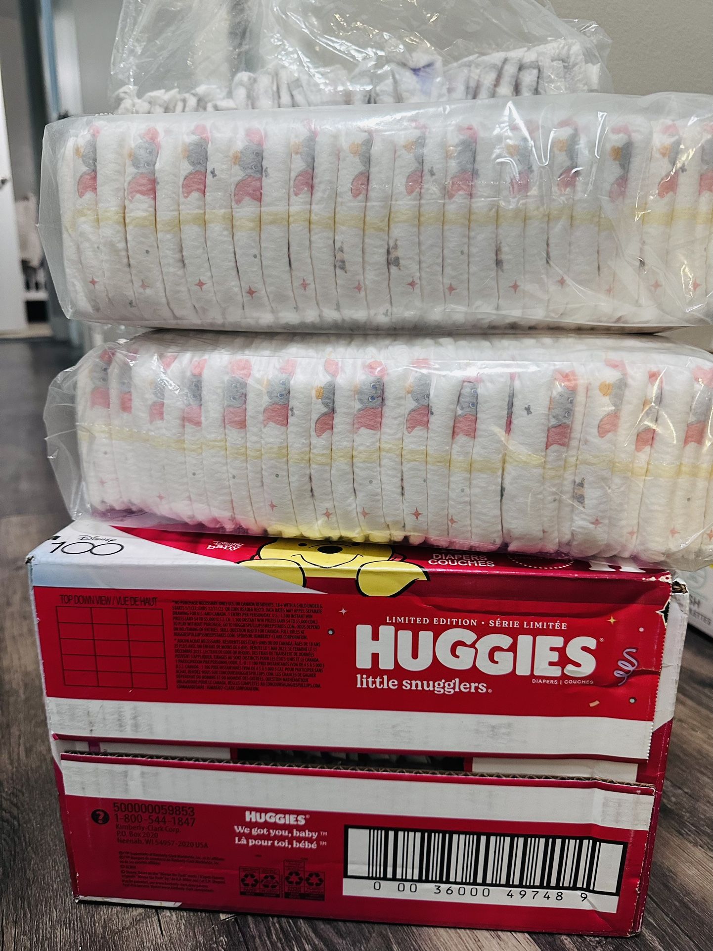 Huggies Diapers Size 1* 83/size 2*19 