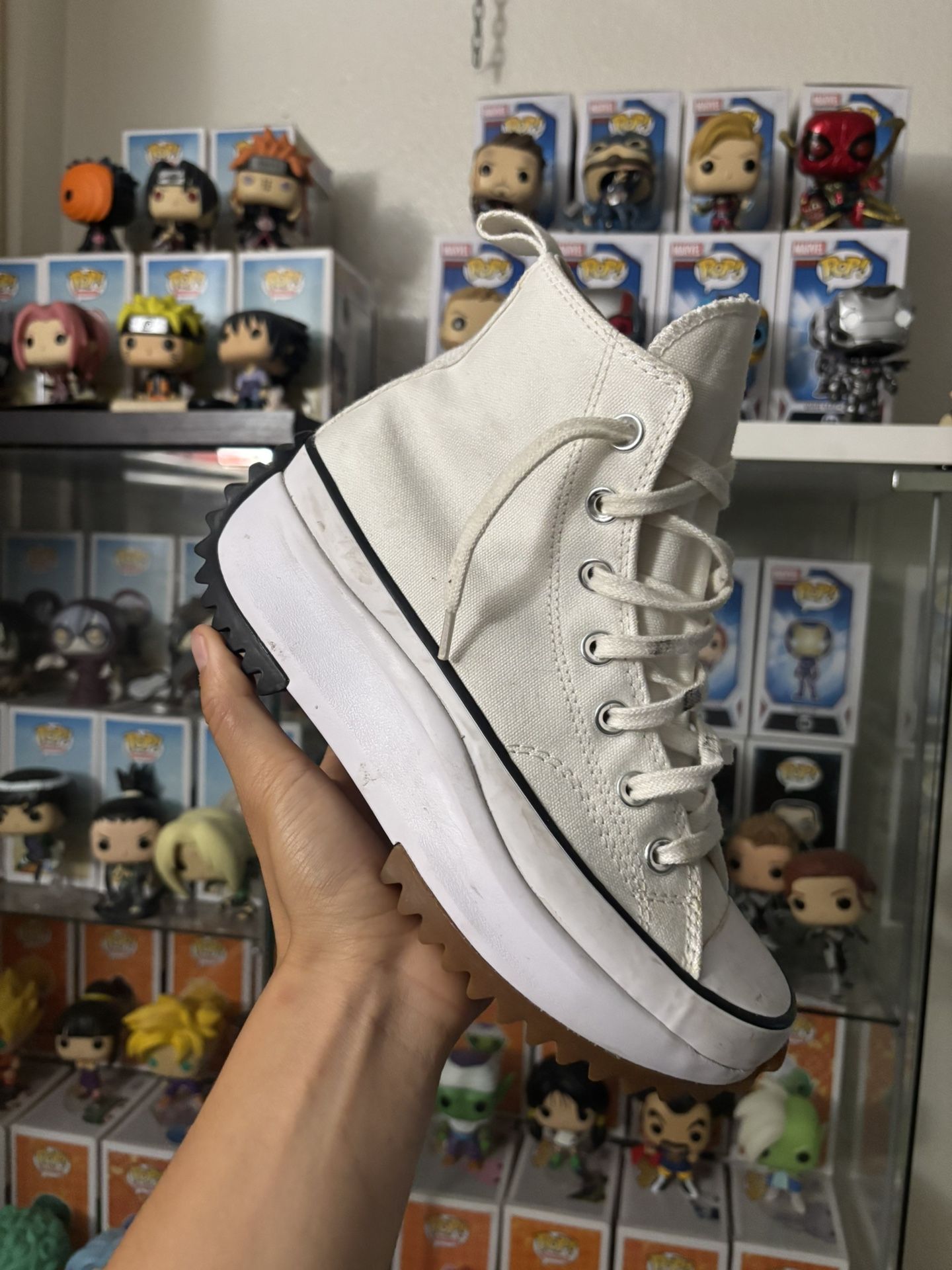 White Run Star Hike Canvas Platform Converse