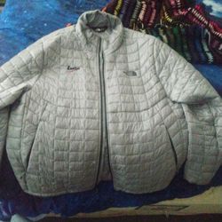 Silver North face Worn Once To Small  (Mens)  Its Xl