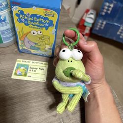 AUTHENTIC POPMART Bikini Bottom Buddies Series Plush Pendant Dopey Fish
