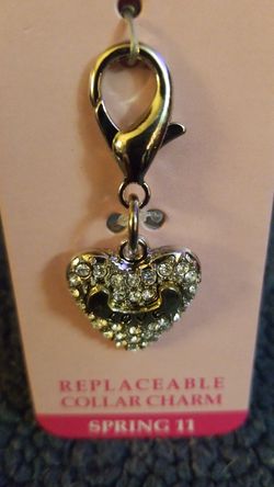 Ryan stone heart love charm for dog