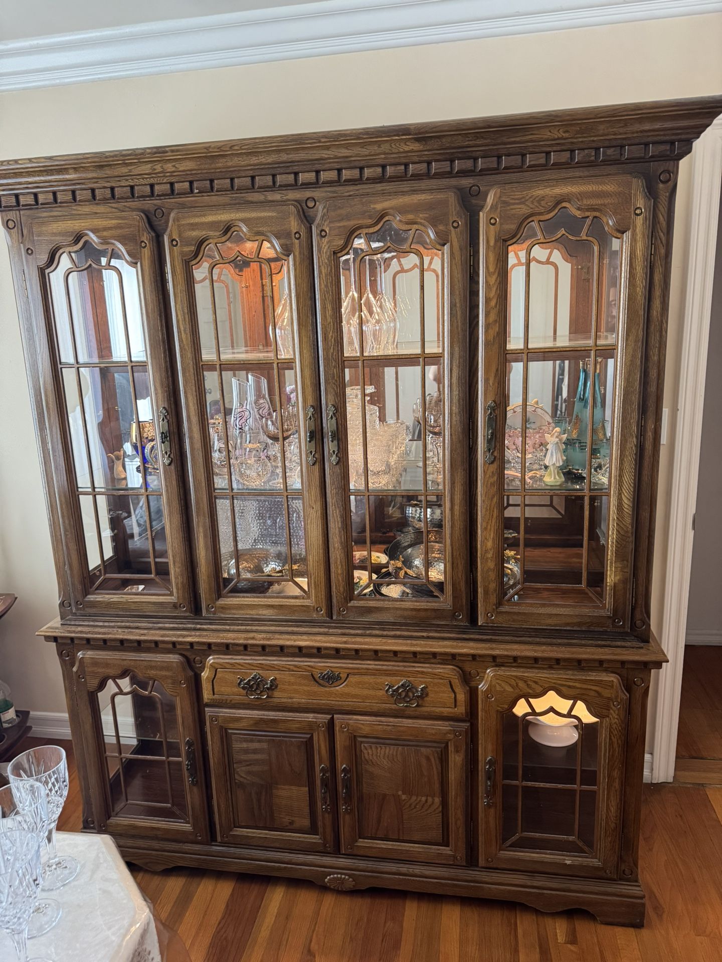 Real Wood China Cabinet