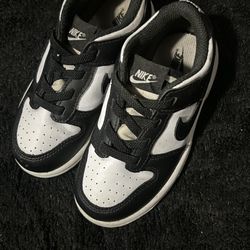 Black Panda Dunks Kids 9c