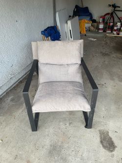 Ornate Home Miller Grey Accent Chair