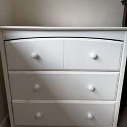 White 3 Drawer dresser