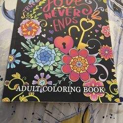 True Love Never Ends Adult Coloring Book 