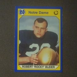 1990 Collegiate Collection Robert Rocky Bleier Notre Dame #41 Fighting Irish Football Card Collectible Vintage Trading Sports NCAA College
