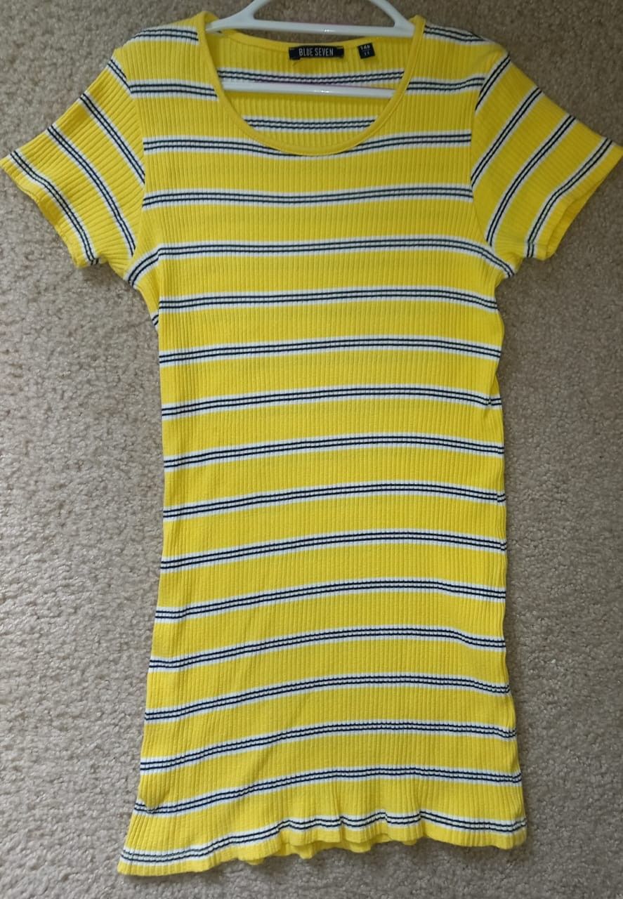 Kids Blue seven yellow dress. 9-10 years old