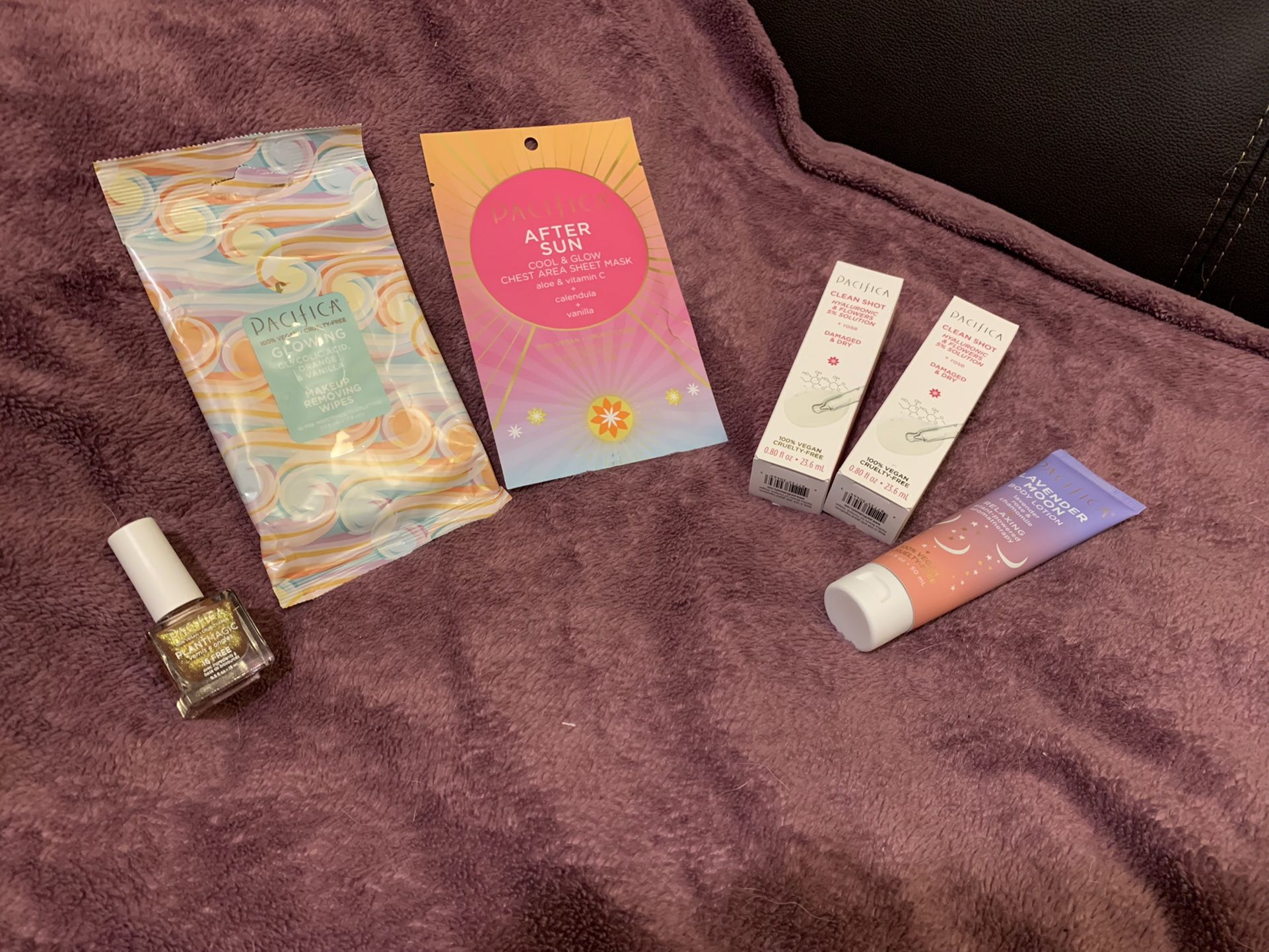 Pacifica NEW Skincare beauty bundle lot NEW SEPHORA ULTA -Pacifica clean shot hyaluronic and flowers 5% solution and rose (for damaged and dry skin) 1