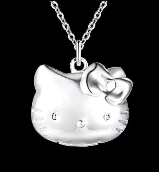 925 stamped Hello kitty Locket Necklace And Bracelet.set Swipe all pics sold separately SHIPPING AVAILABLE