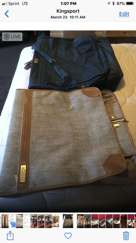 2 clothing travel bags