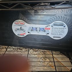 Portable Dual Gas Burner And Griddle