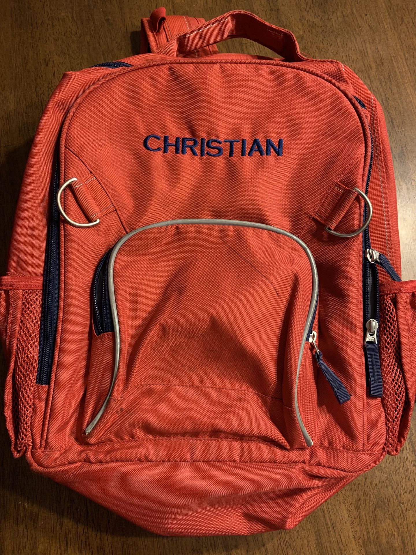 Pottery Barn Kids Backpack. Monogrammed CHRISTIAN