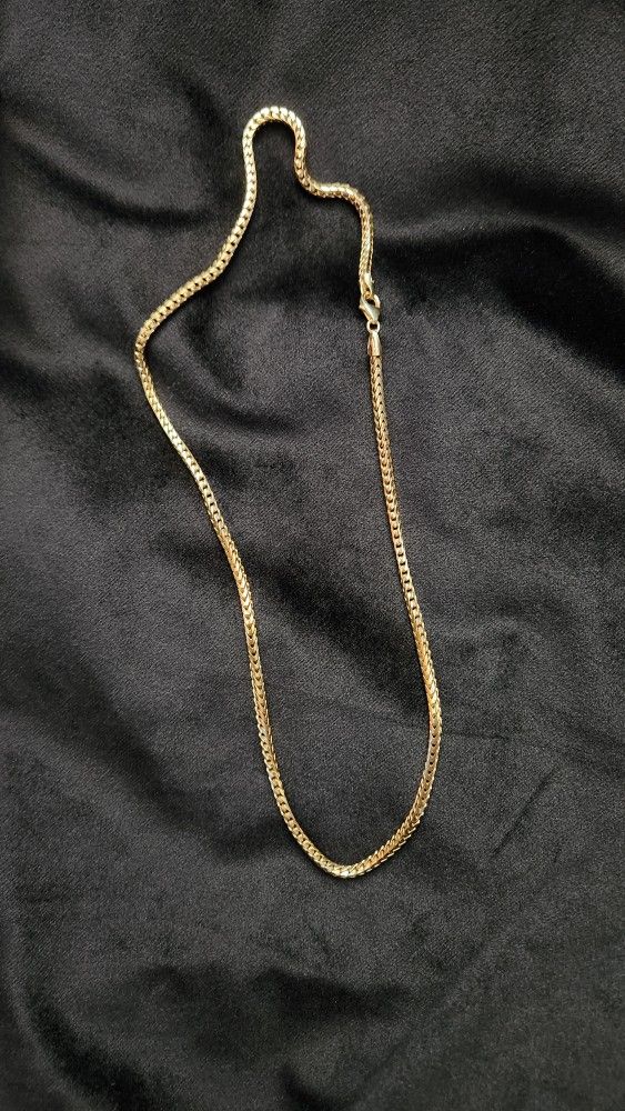 14K GOLD 3MM PLAIN ITALIAN FRANCO CHAIN