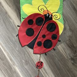 Lady Bug Garden Flag 