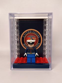 Force Pack Minifig Display Case For Custom Lego United States Marine Corps