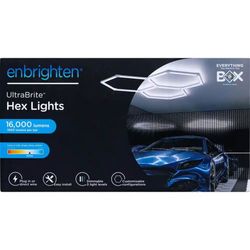UltraBrite Hex Lights 16Pack 16.5 in./1.45ft Integrated LED Strip Light Fixture White Dimmable 16000