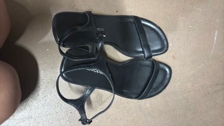 Black Strappy Heeled Sandals