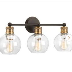 Progress Lighting Hansford 24.5 in. Antique Bronze Coastal Vanity 3-Light