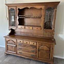 1960s Rare China Cabinet Hutch