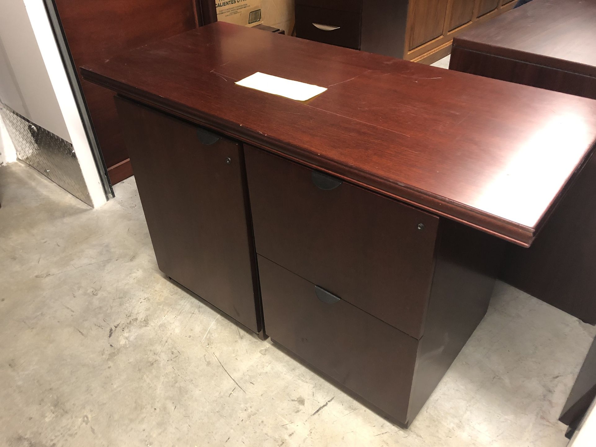Credenza Wood Drawer Filing Cabinet NEEDS Furniture TO GO Office House