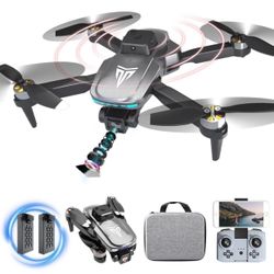 Drone, Drones with camera for adults 4k, Drones for kids 8-12, Brushless Motor, FPV Foldable Drone, Carrying Case, 40 mins Battery Life, Christmas gif