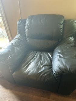 Leather Sofa And Chair