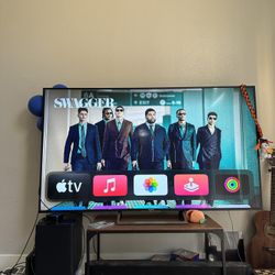 75” Sony TV + table+apple tv