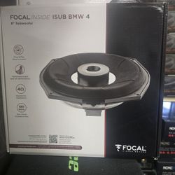 Focal Inside ISUB BMW 4, an 8" subwoofer designed for select BMW and Mini models