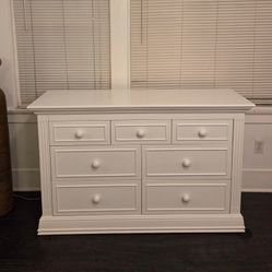 Providence 7 Drawer White Dresser 