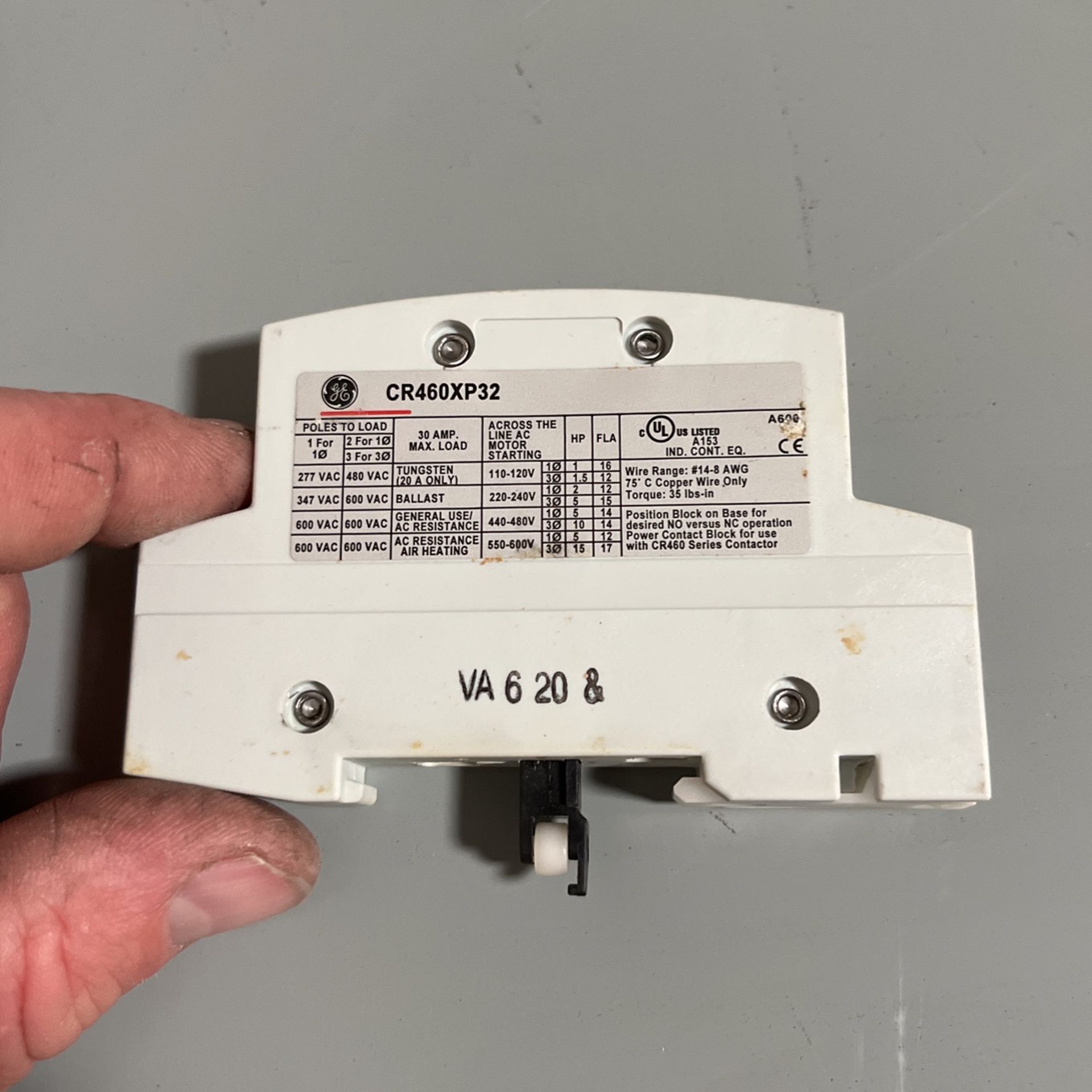 General Electric CR460XP32 Lighting Contactor Module