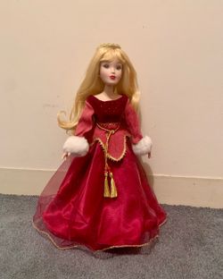 Winter Princess Porcelain Doll Collectible