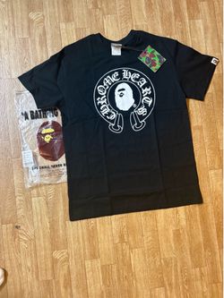 BAPE x Chrome Hearts black tee  Size Medium
