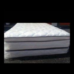 Queen bed pillow top can deliver 