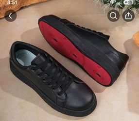 Men sneakers  shoes size  9 red sole