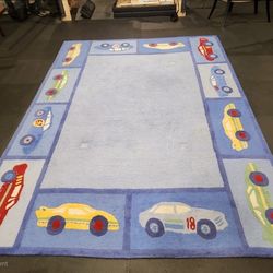 Pottery Barn racecar carpet