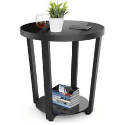 Roune Black End Table