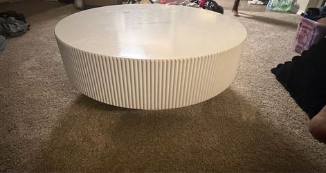 Small white table