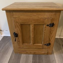 Soild Wood Ice Chest Table 