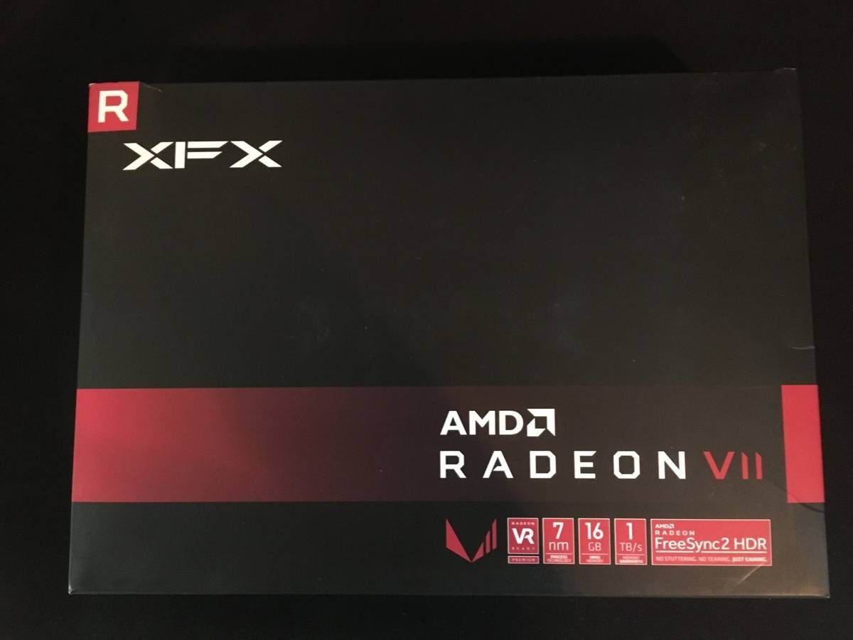 Set of 4x watercooled XFX AMD Radeon VII 16GB HBM2