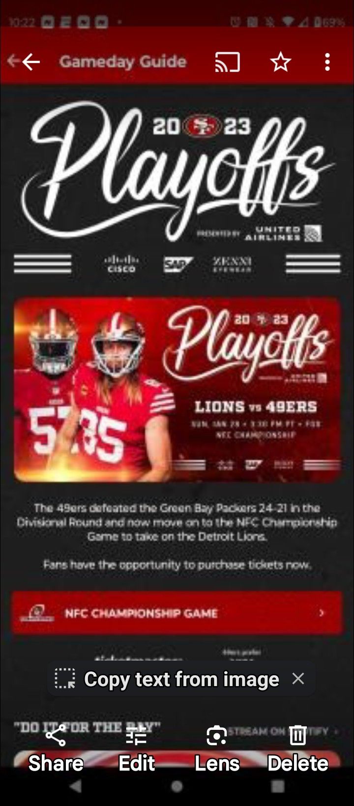 49er Tickets