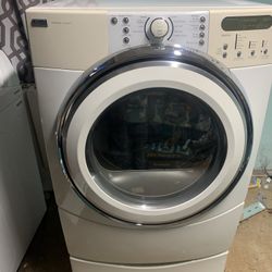 Kenmore dryer With Base. Works Great. We Deliver 